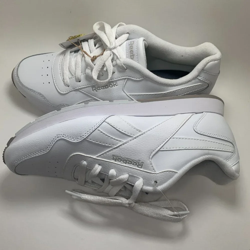 Reebok Royal Glide White Trainers with Comfort Footbed - Size US 9.5 - Picture 14 of 16